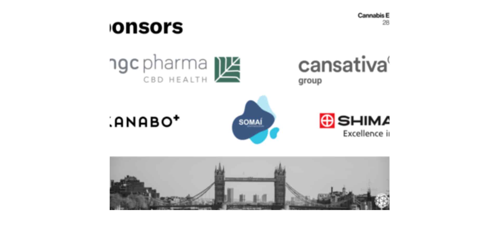 MGC Pharma, Cansativa Group e Somai Pharmaceuticals annunciate tra gli sponsor di Cannabis Europa