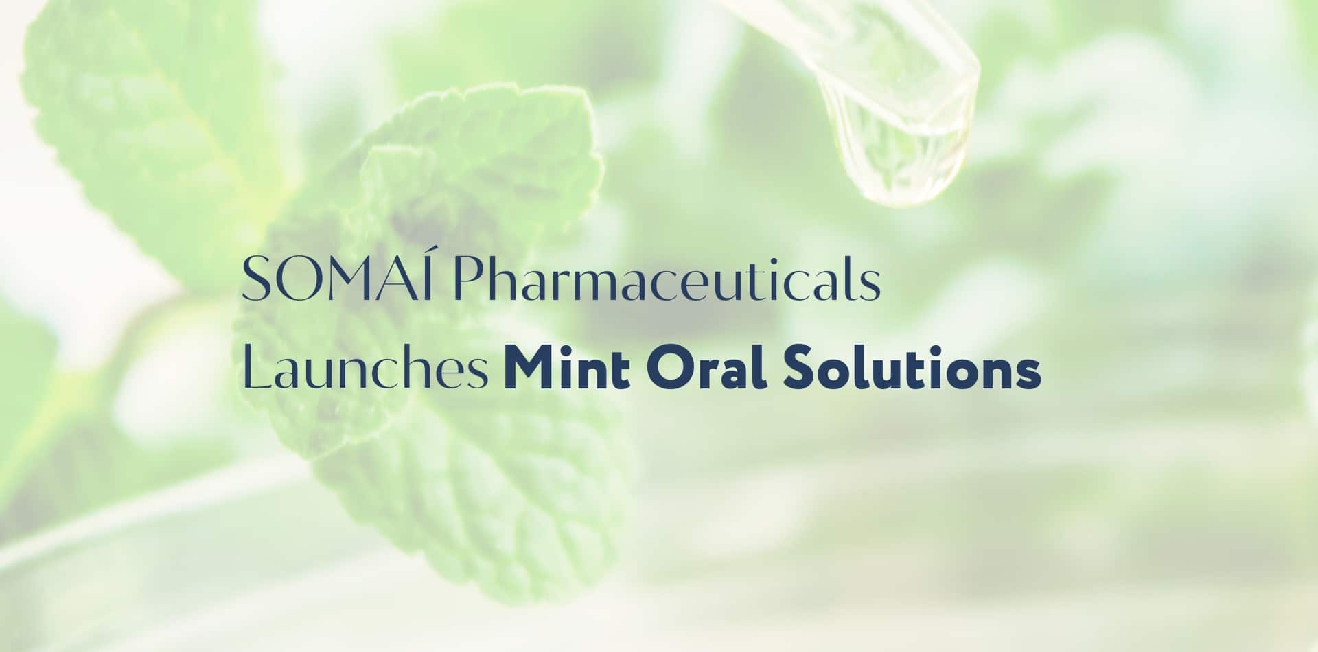 SOMAÍ Pharmaceuticals espande il suo portafoglio più completo di cannabis medicinale con il lancio della nuova linea di soluzioni orali alla menta